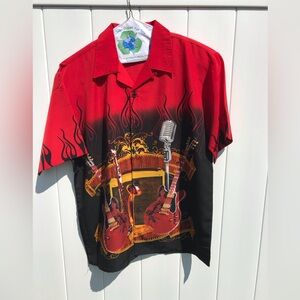 The Classic Rock House Collection short sleeve button down shirt 🎸🎙️🔥🎷